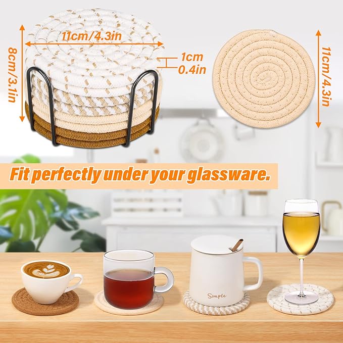 Linenza™ PureWeave Coaster Set