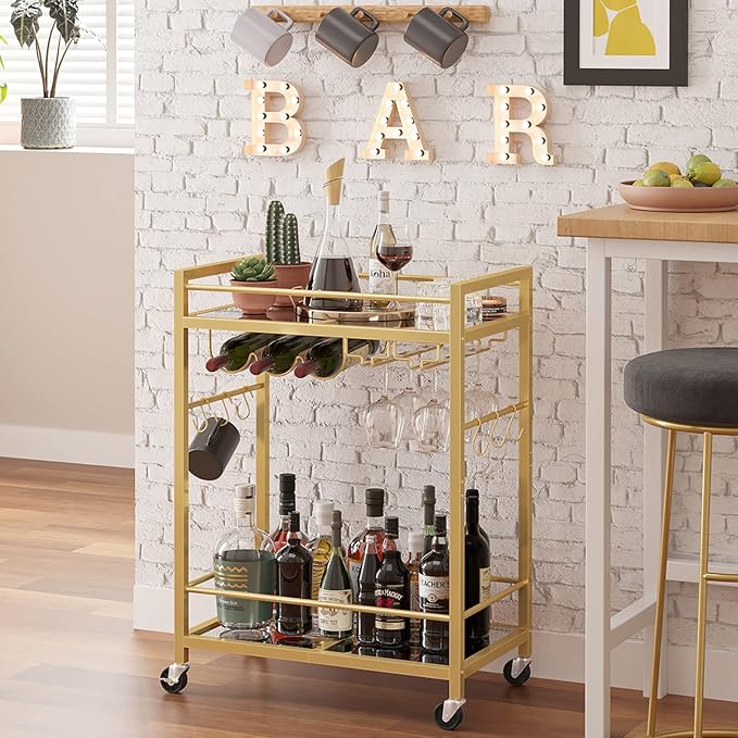 Virelio™ LuxeRoll Bar Cart